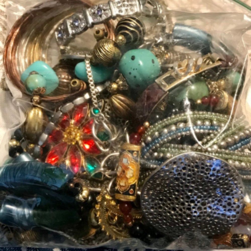 Jewelry Lot, Jewelry Grab Bag, Crafting, Repurpose